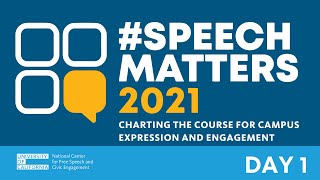 #SpeechMatters 2021 - Day 1 - 4/20/21