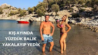 Tekne havuzu kırmızı balık doldu / 2 gece 3 gündüz balık yakalama lı pişirmeli bir tatil