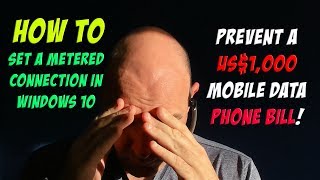 HOW TO prevent a $10,000 cellular data bill  | set a metered connection