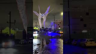 Seraphim angel encounter on a rainy night