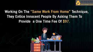 Online Wealth Market Scam - A Work From Home Job Scam - First Option Recovery Explains