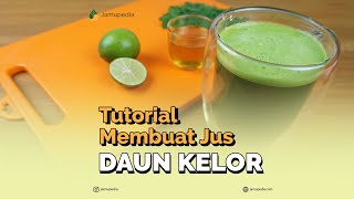 Tutorial Membuat Jus Daun Kelor