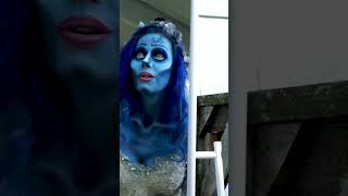 Becoming Corpse Bride for Halloween #halloween #corpsebride #costume #beforeandafter #transformed