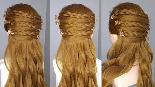 Beautiful hairstyle for girls, easy and quick hairstyle, new braids hairstyle