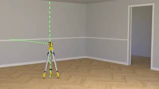 STANLEY 3 SPOT GREEN BEAM LASER LEVEL