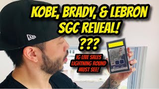 KOBE GAME USED SPORTS CARD GRADE REVEAL | SGC RETURN | INSTAGRAM LIVE SALE | CARD SHOW UPDATE