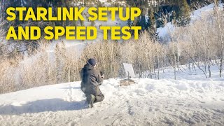 Starlink Setup and Speed Test