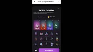 pixel tap by pixelverse daily combo 29 june 2024 di jamin work