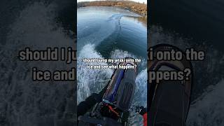 Jetski Ice Ride #jetski #ice #2stroke #sendit #2stroke #extremesports #fullsend #cold #freezing