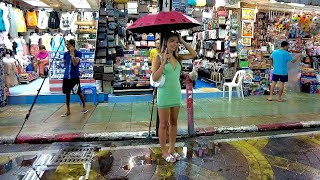 Thai Supermodel. Gorgeous Thai Girl on raining night. Thai Ladyboy #banglaroad #phuket #ladyboy