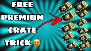 Free Premium Crate Trick Pubg Mobile 😍 | Bgmi free premium crate trick 🔥 #pubgmobile #premiumcrate