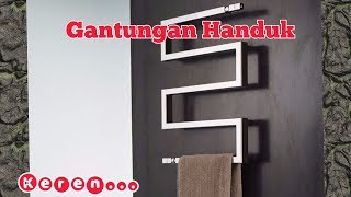 Membuat Gantungan Handuk Keren Model Zigzag Untuk Kamar Mandi