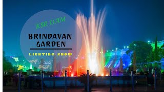 Mysore Brindavan Garden Light Show | KRS Dam Musical Fountain |  Dancing water in KRS DAM