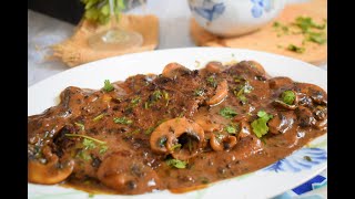 Goan Beef Steak with Creamy Mushroom Sauce-Quick, easy&delicious meal to enjoy with your loved ones!