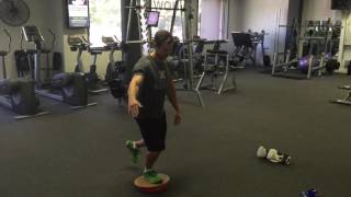 Single Leg Squat Off Dura Disk