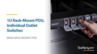 1U Rack-Mount PDU, Individual Outlet Switches | StarTech.com