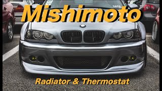 STOCK RADIATOR ALMOST BLEW ! new BMW Mishimoto Radiator & Thermostat