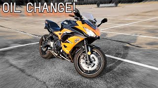 Motorcycle Oil Change & Updates on 2019 Kawasaki Ninja 650