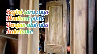 proses membuat pintu kamar kayu jati‼️ semi minimalis plipit‼️14 November 2022