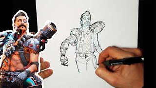 How to Draw Fuse - Apex Legends - Quick Sketch