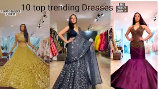 #2024 #Dresses 1 minute 10 Trending Wedding Dresses outfits party wear Lehenga Choli Designs girls