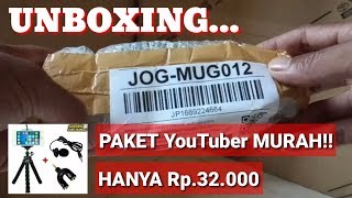 PERALATAN YOUTUBER PEMULA TERMURAH!!UNBOXING.