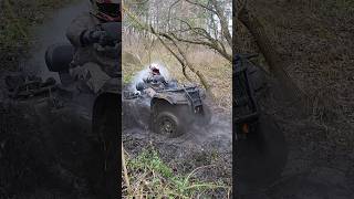 HISUN HS800ATV V-TWIN we pull it out with a winch