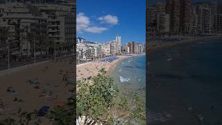 Levante Beach Seen From  Plaça Del Castell Benidorm #alicante #visitbenidorm