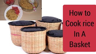 Wonder Basket// How to cook rice in a basket , Save 50%of Your gas And 80% Of fuel