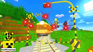 踏切 アニメ Railway level Railroad crossing trains 電車 森のふみきり  045