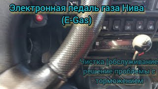 Электронная педаль газа Нива -  Чистка (обслуживание) решение проблемы с торможением