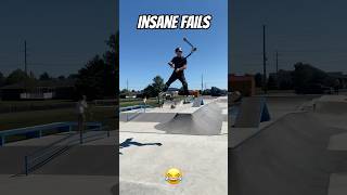 INSANE SCOOTER TRICK FAILS?! #viralvideo #scootertricks #skatepark #fail #funny