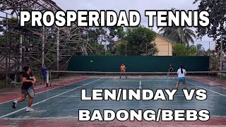 PROSPERIDAD TENNIS MATCH | LEN/INDAY VS BADONG/BEBS | MINDANAO