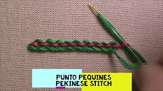 19)*PUNTO PEQUINÉS-PEKINESE STITCH-POINT DE PÉKIN-PONTO PEQUINÊS* [Bordado a mano-Hand Embroidery]