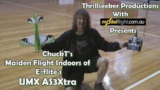 E flite UMX AS3Xtra 'Indoors' the Maiden with ChuckT