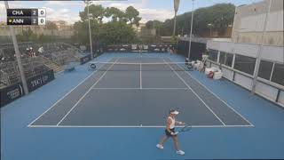 Charaeva Alina v Li Ann - W100 Cornellà de Llobregat (1°set-incomplete)