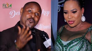 SAHEED AND FAITHIA BALOGUN TOGETHER REDCARPET PRAY FOR ENIOLA BADMUS AT HER 20 YEARS ON STAGE