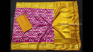 Ikkat pattu sarees collection |new designs ikkat sarees