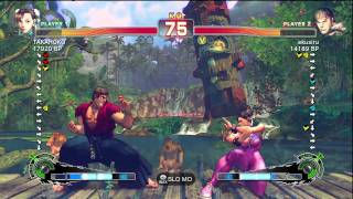 TAKAHOKO [Chun Li] vs ekusiru [Ryu] - SSF4 Online Ranked Matches in HD 720p