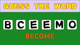 Scrambled Word Game - Guess The Word Game (6 letters)