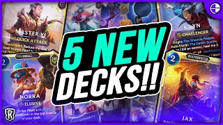 [NEW] 5 NEW Decks to play including Jax, Master Yi, and Norra!!