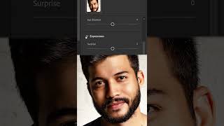 Edit Facial Expressions with Smart Portrait in Photoshop #shorts