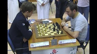 Blunder A Piece!!! Magnus Carlsen Vs Shakhriyar Mamedyarov - Blitz Chess 2014