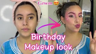 Birthday Makeup look 22y  💕 || أجيو نوجدو راسي لعيد ميلادي