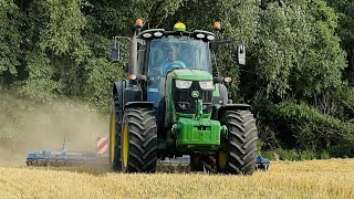 John Deere 6195M + Farmet Softer  6 | Stubble Disking