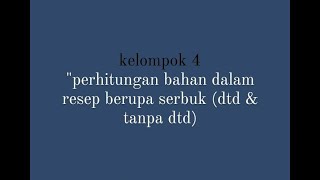 Tugas Ilmu Resep - Kelompok 4 (XII-D)