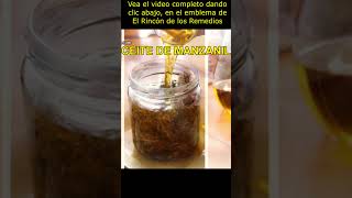 ACEITE DE MANZANILLA PARA DOLOR DE MÚSCULOS Y HUESOS