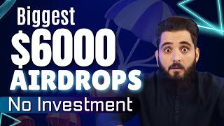 New Free Gauranteed $6000 Airdrops || New Biggest Airdrops 2024 || October Airdrops||Beginners Guide