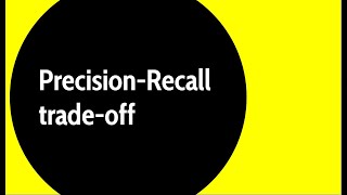 Precision-Recall tradeoff