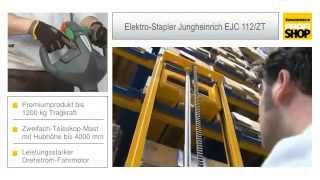 Elektro Stapler Jungheinrich ® EJC ZT  Zweifach Teleskop Mast, Hubhöhe bis 4 m